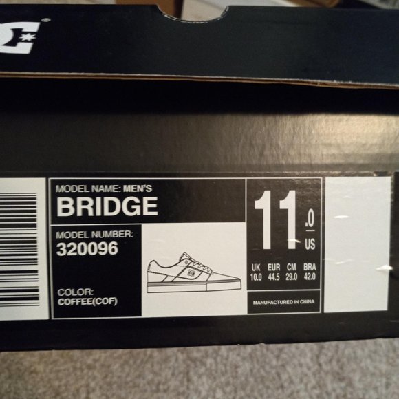 DC Bridge shoes color brown size 11 - NEW - Picture 5 of 5